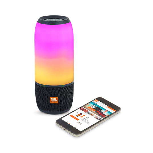 JBL Pulse 3 - Black - Waterproof portable Bluetooth speaker with 360° lightshow and sound. - Detailshot 3