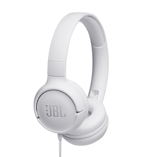 JBL Tune 500 - White - Wired on-ear headphones - Hero