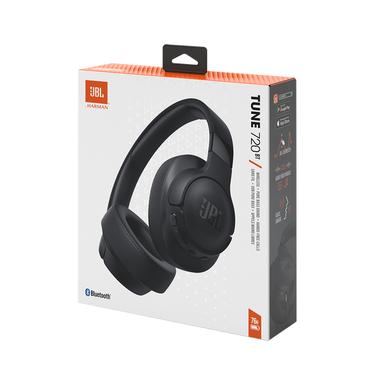 JBL Tune 720BT - Black - Wireless over-ear headphones - Detailshot 10