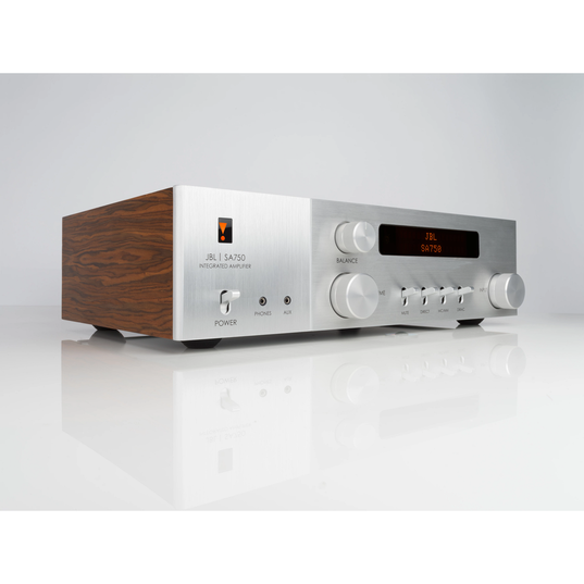JBL SA750 - Teak - Streaming Integrated Stereo Amplifier - Hero