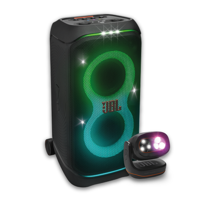 Combo Especial: JBL Partybox Stage 320 + JBL Partylight Beam