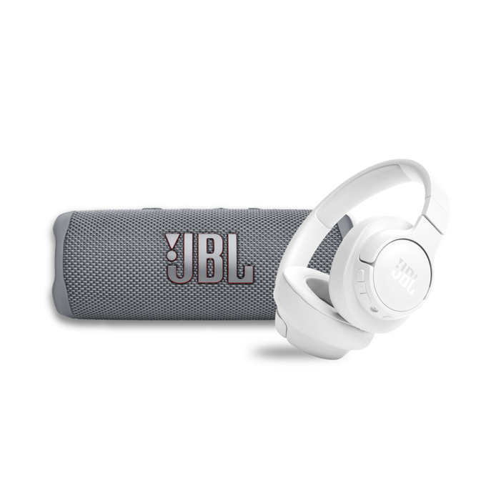 Combo Especial: JBL Flip 6 Gris + JBL Tune 720BT BlancoCombo Especial: JBL Flip 6 Gris + JBL Tune 720BT Blanco Combo Especial: JBL Flip 6 Gris + JBL Tune 720BT Blanco