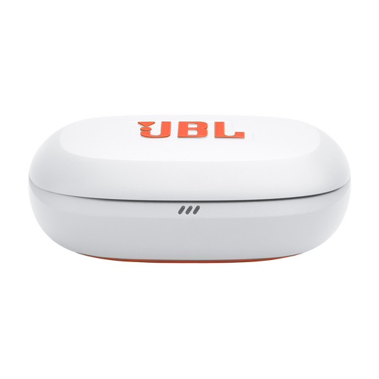 JBL Endurance Peak 4 - White / Orange - True Wireless Noise Cancelling Sport Earbuds - Top image number null