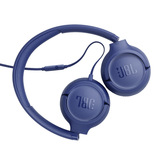 JBL Tune 530 Wired - Blue - Wired on-ear headphones - Back image number null