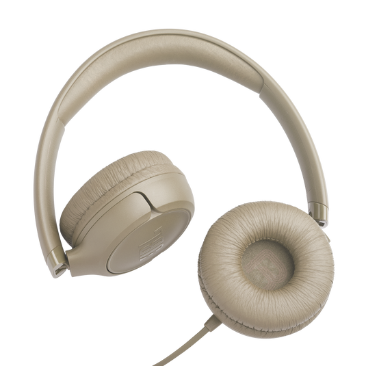JBL Tune 530 Wired - Beige - Wired on-ear headphones - Detailshot 1 image number null