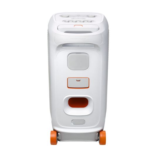 JBL PartyBox Stage 320 - White - Portable party speaker with wheels - Back image number null