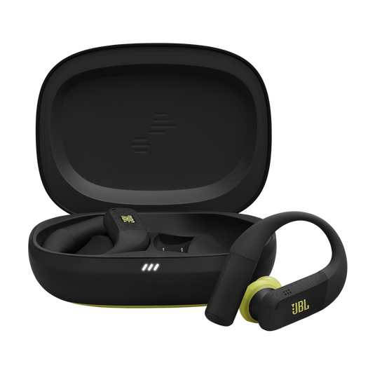 JBL Endurance Peak 4 - Black / Lime - True Wireless Noise Cancelling Sport Earbuds - Hero image number null