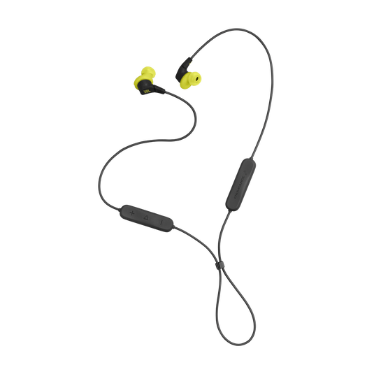 JBL Endurance Run 3 Wireless - Black / Lime - Wireless Sport Headphones - Back image number null