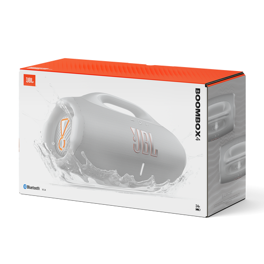JBL Boombox 4 - White - Most powerful JBL portable waterproof speaker with massive JBL Pro Sound - Detailshot 3 image number null