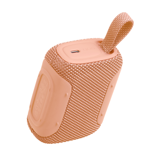 JBL Go 5 - Orange - Ultra-portable waterproof and drop-proof speaker with JBL legendary sound and ambient edge lighting - Back image number null