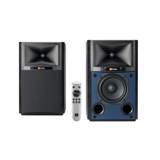 4305P Studio Monitor - Black Walnut - Powered Bookshelf Loudspeaker System - Hero image number null