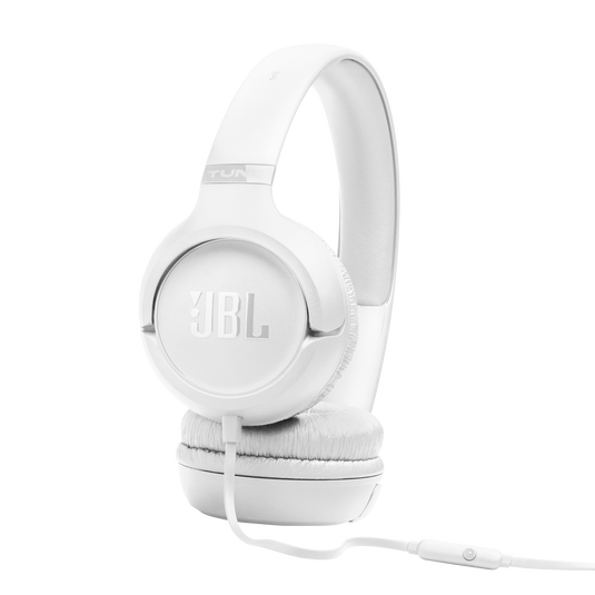 JBL Tune 530 Wired - White - Wired on-ear headphones - Right image number null