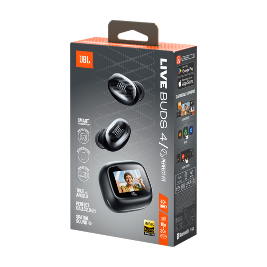 JBL Live Buds 4 - Black - True wireless Noise Cancelling earbuds - Detailshot 15 image number null