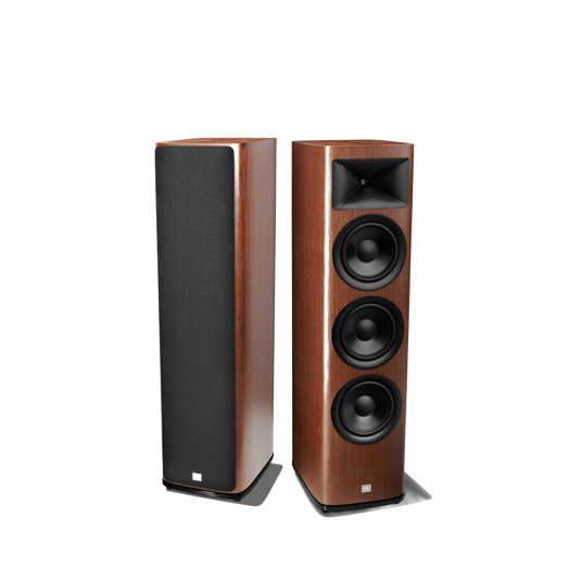 HDI-3800 - Walnut - 2 &frac12;-way Triple 8-inch (200mm) Floorstanding Loudspeaker - Detailshot 1 image number null
