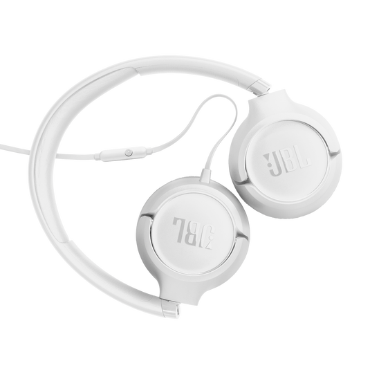 JBL Tune 530 Wired - White - Wired on-ear headphones - Back image number null