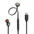JBL Tune 310C USB - Black - Wired Hi-Res In-Ear Headphones - Hero