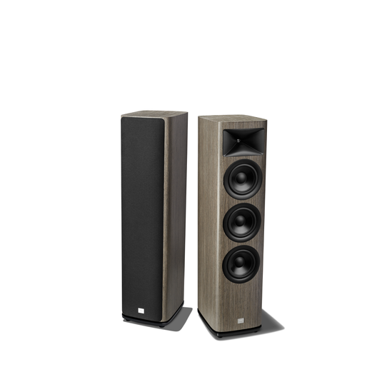 HDI-3600 - Grey Oak - 2 &frac12;-way Triple 6.5-inch (165mm) Floorstanding Loudspeaker - Detailshot 1 image number null