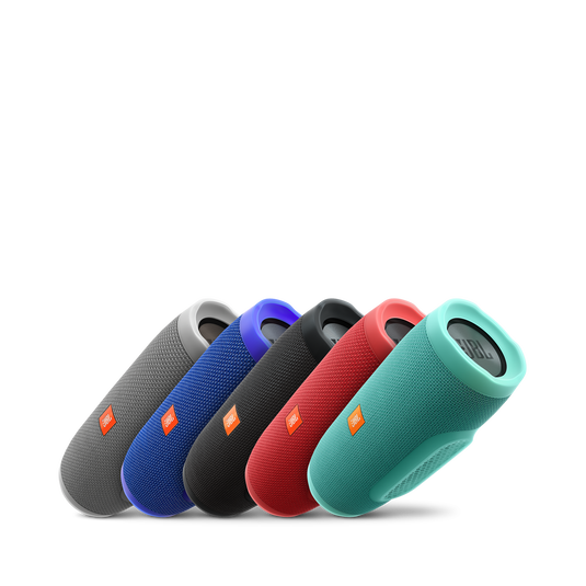 JBL Charge 3 - Blue - Full-featured waterproof portable speaker with high-capacity battery to charge your devices - Detailshot 4 image number null