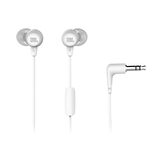 JBL C50HI - White - In-Ear Headphones - Detailshot 1 image number null