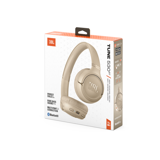 JBL Tune 530BT - Beige - Wireless on-ear Bluetooth&reg; headphones - Detailshot 15 image number null
