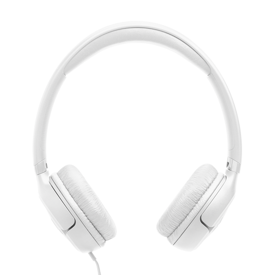 JBL Tune 530 Wired - White - Wired on-ear headphones - Front image number null
