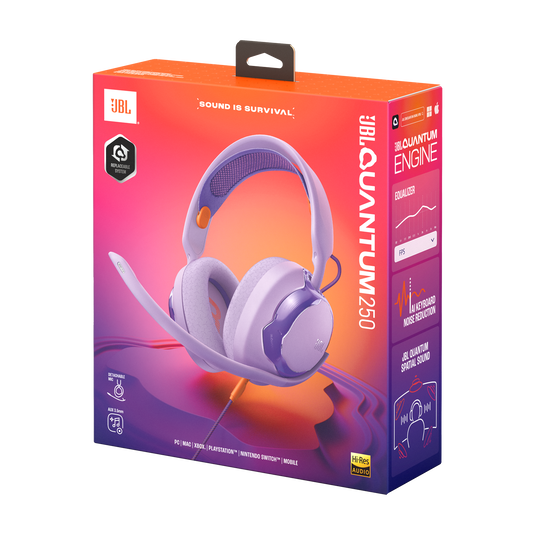 JBL Quantum 250 - Purple - Wired multiplatform gaming headset - Detailshot 15 image number null