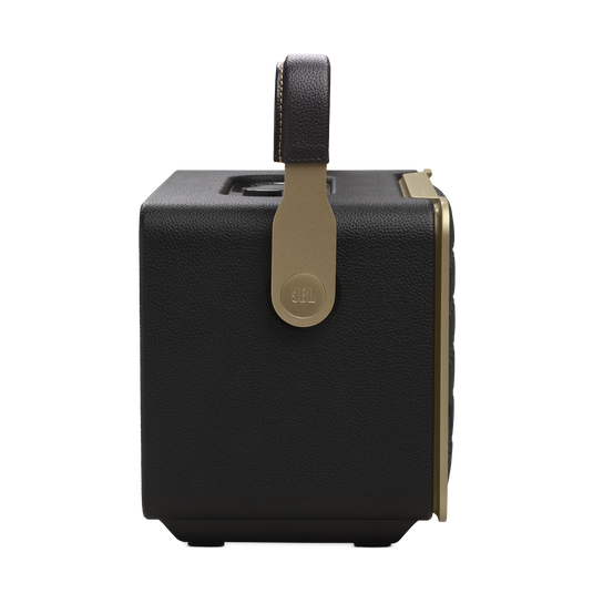 JBL Authentics 300 - Black - Portable smart home speaker with Wi-Fi, Bluetooth and voice assistants with retro design. - Left image number null