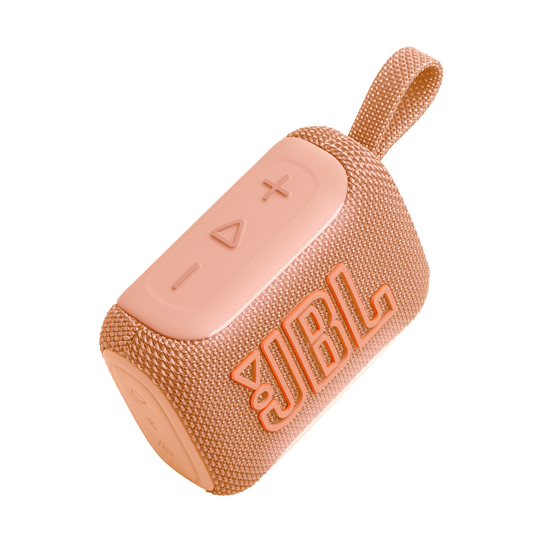 JBL Go 5 - Orange - Ultra-portable waterproof and drop-proof speaker with JBL legendary sound and ambient edge lighting - Detailshot 2 image number null
