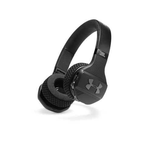 UA Sport Wireless Train &ndash; Engineered by JBL - Black - Wireless on-ear headphone built for the gym - Hero image number null