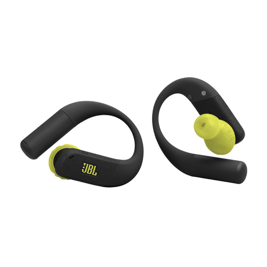 JBL Endurance Peak 4 - Black / Lime - True Wireless Noise Cancelling Sport Earbuds - Front image number null