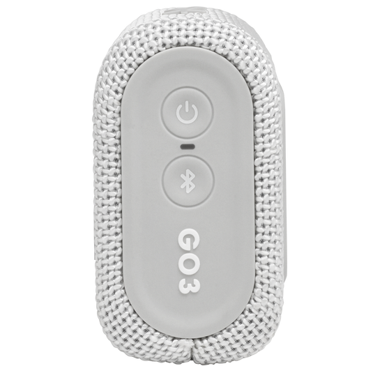 JBL Go 3 - White CSTM - Portable Waterproof Speaker - Right image number null