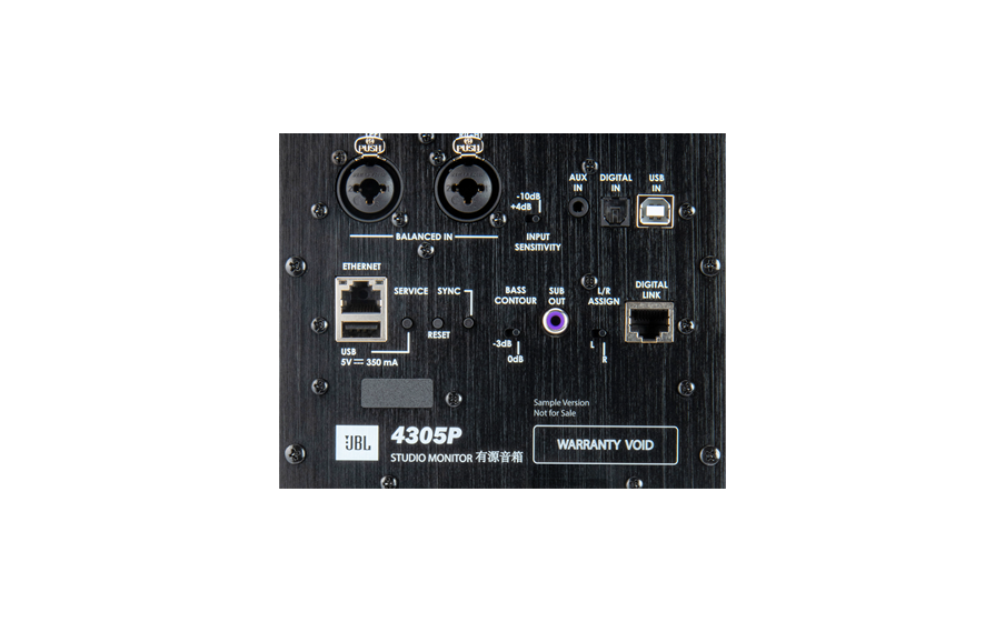 4305P Studio Monitor Amplia conectividad digital y analógica - Image