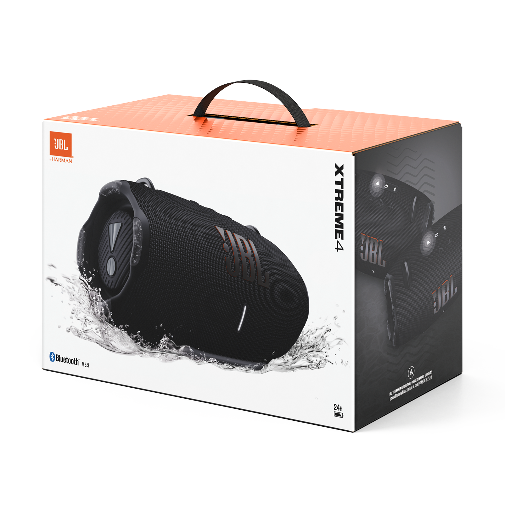 JBL Xtreme 4 Portable Bluetooth Speaker – Blue, Certified Refurbished, 2-Year Allstate Warranty, JBLXTREME4BLUAM-Z