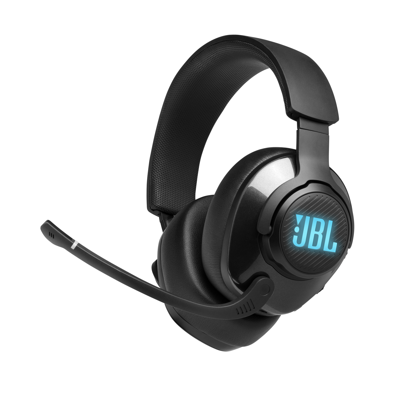 JBL Quantum 400 - Black - USB over-ear gaming headset with game-chat dial - Hero