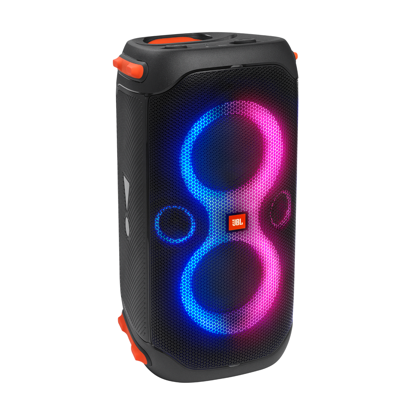 JBL Partybox 110 - Black - Portable party speaker with 160W powerful sound, built-in lights and splashproof design. - Hero